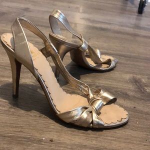 Moschino gold sandals